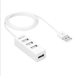 Weme 4-Port USB 2.0 Hub with Built-in Cable(31")